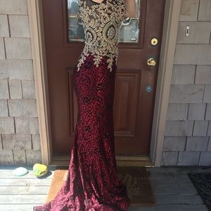 Red prom or homecoming dress